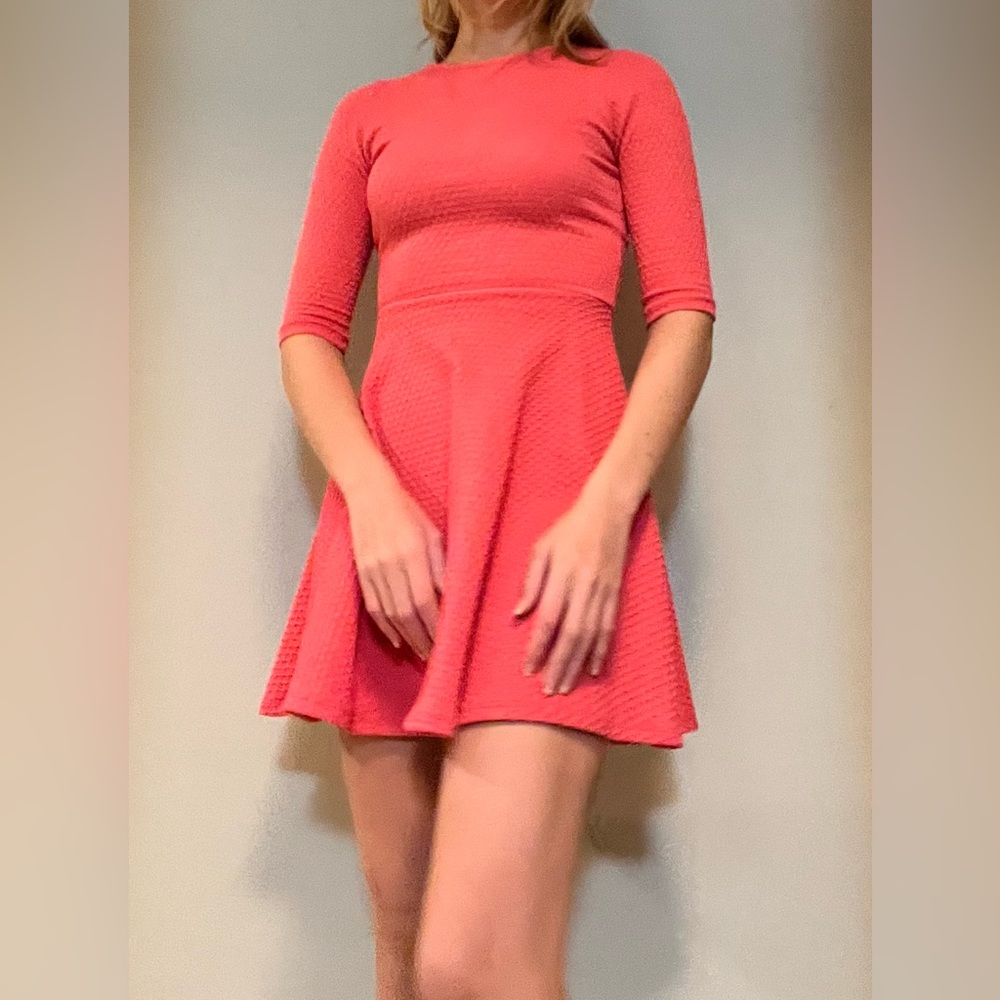 Dee Elle Nordstrom Textured Skater Dress